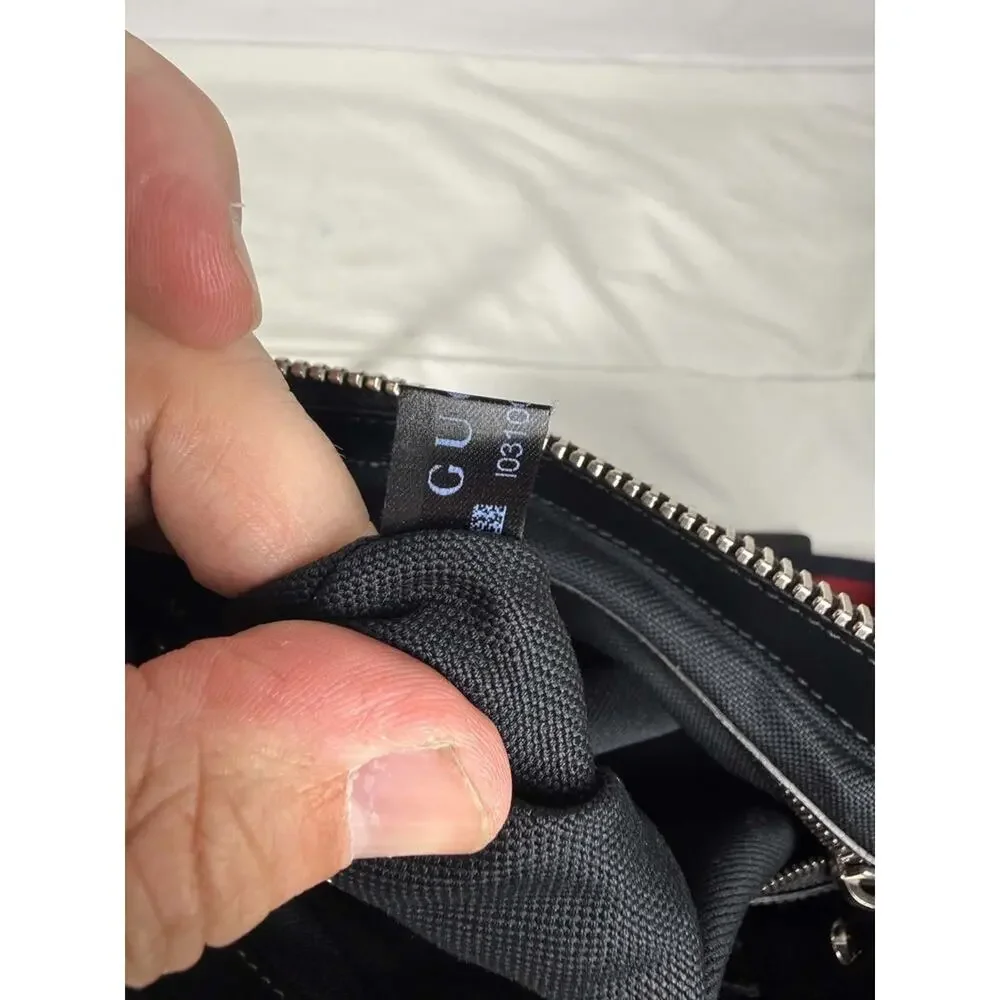Gucci GG Supreme Black Messenger Bag Shoulder Bag Tiger 474137 SPB-TS 368131
